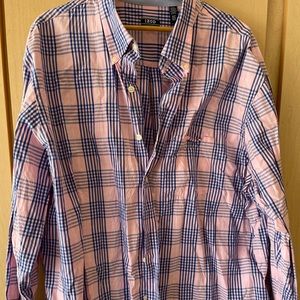 Men’s Big & Tall Izod plaid long sleeve shirt